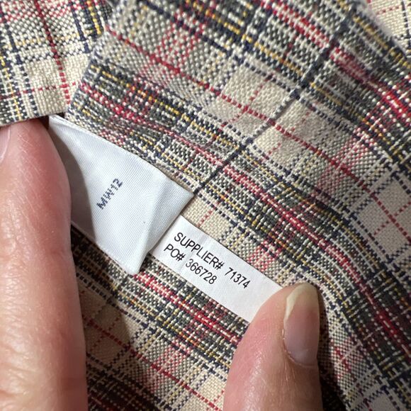 Polo Ralph Lauren Button Up Shirt Mens Medium Plaid Pony Logo - Picture 8 of 10